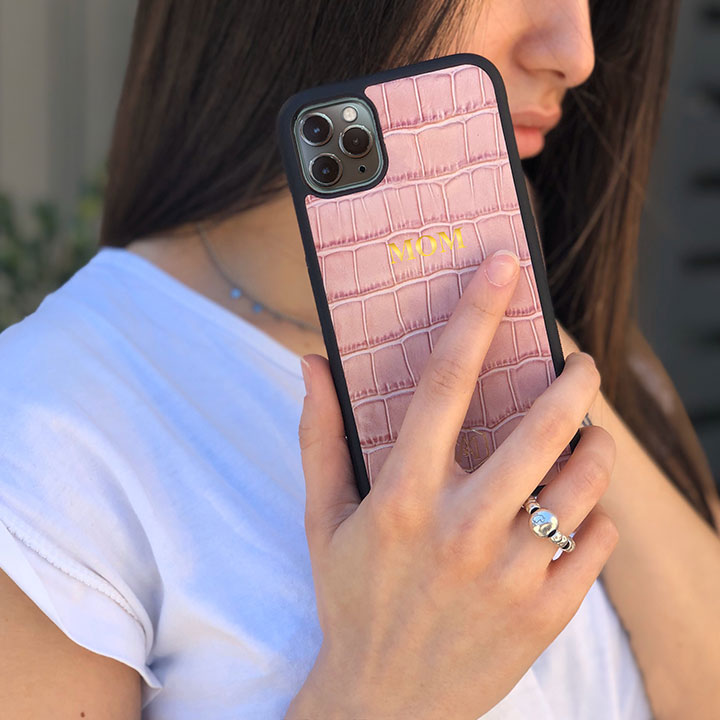 cover rosa iphone 11 pro cover in pelle