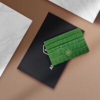 portatessere-verde-d2-in-pelle