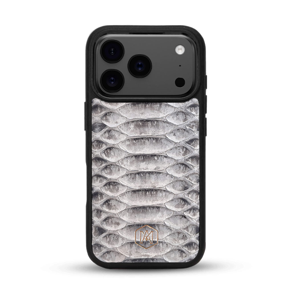 COVER IPHONE-17-PRO-IN-PELLE-DI-PITONE-BIANCO
